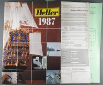 Catalogue Maquettes Heller 1987 A4 & Bon Commande Détaillant