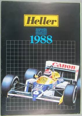 Catalogue Maquettes Heller Nouveaut�s 1988 A4 D�pliant 8 pages Couleurs