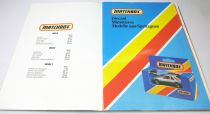 Catalogue professionnel Matchbox France Allemagne Angleterre 1983