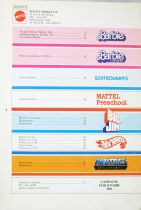 Catalogue professionnel Mattel France 1983