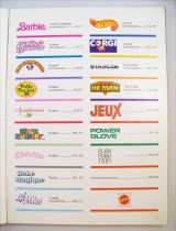 Catalogue professionnel Mattel France 1991