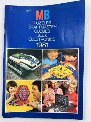 Catalogue professionnel MB France 1981 (Puzzles, Craftmaster, Globes, Jeux Electroniques)