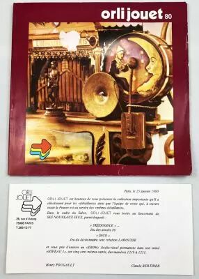 Catalogue professionnel Orli Jouet France 1980 + Carton d\'Invitation