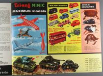 Catalogue Triang Minic Models 1963 - Voitures Electrique 1/20 Gamme Maximus & Major Animals