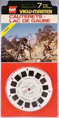 Cauterets Lac de Gaube France - S�rie Souvenir - 1 Disque View-Master 3D Neuf Blister R�f. BC 188-6