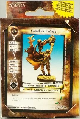 Cell Entertainment - Game 1999 - Metal Figure & Rulebook Mint in Box - Carnaliser DeSade