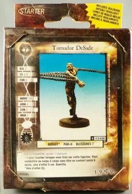 Cell Entertainment - Jeu 1999 - Figurine M�tal & Livret Neuf Boite - Tornador DeSade