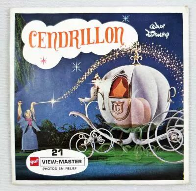 Cendrillon - View-Master (GAF) - Pochette de 3 disques (21 images st�r�o)