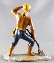Charbens - Figurine Plastique 60mm - Pirates Corsaires - Torse Nu avec Pelle