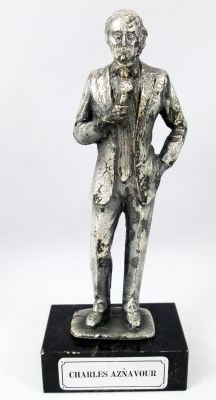 Charles Aznavour - 6\  die-cast mtal statue - Daviland France 1978