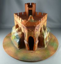 Château Fort Bois Moyen Age Papier Maché Composition compatible Starlux Quiralu