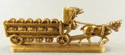 Chocolat L. Moreuil The locomotion Thrue the Ages 19th Century Beer Car (gold)