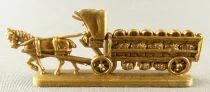 Chocolat L. Moreuil The locomotion Thrue the Ages 19th Century Beer Car (gold)