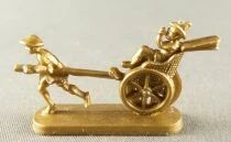 Chocolat L. Moreuil The locomotion Thrue the Ages Chinese Rickshaw (gold)