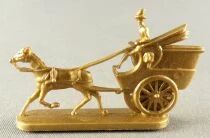 Chocolat L. Moreuil The locomotion Thrue the Ages Post Car 1860 (gold)