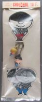 ChouChou & Yéyé - Vintage ChouChou Clothing Patch Red Trousers & Key Chain Figures & Stickers Mint in Baggie