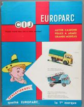 Cij Europarc - Catalogue et 1 Tarif 1964 - Voitures Camions 1/43