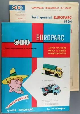 Cij Europarc - Catalogue et 2 Tarifs 1964 - VoituresCamions 1/43 2
