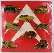Citro&euml;n Plaquette de 8 Pins Traction Rosalie Ds Type H Ami 6 Sm M&eacute;hari 2 CV Charleston Neuve Sachet