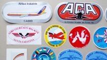 Civil & Commercial Aviation - 17 x Vintage Sticker 