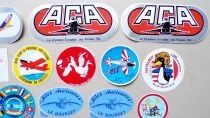 Civil & Commercial Aviation - 17 x Vintage Sticker 