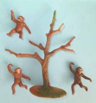 Clairet - Adventures & Zoo - Tree with 3 Apes