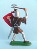 Clairet - Moyen- Age - Piéton chevalier avec hache & bouclier