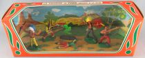 Clairet - Wild est - Indians 3rd series - Mint Box 5 Figures + Cactus (ref 303)