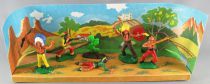 Clairet - Wild est - Indians 3rd series - Mint Box 5 Figures + Cactus (ref 303)