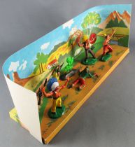 Clairet - Wild est - Indians 3rd series - Mint Box 5 Figures + Cactus (ref 303)