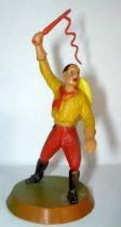 Clairet - wild west - cow boy 1st series - footed with whip (red & yellow - yellow hat)