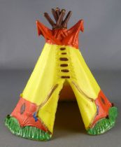 Clairet - wild west - indian - accessories - tent 2nd Mold (lemon yellow & red)