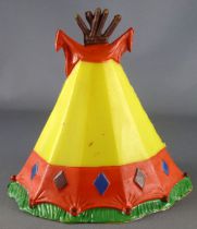 Clairet - wild west - indian - accessories - tent 2nd Mold (lemon yellow & red)