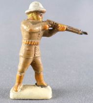 Clairet - Zoo - Plastic Figure 40mm - Colonial Hunter Firing Rifle