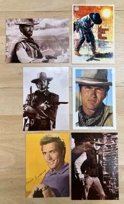 Clint Eastwood - Lot de 6 Cartes Postales 