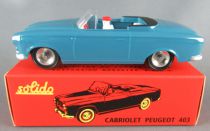 Club Solido Coffret Réf 108 Série 100 Peugeot 403 Cabriolet Bleu 1/43 Neuve Boite