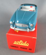 Club Solido Coffret Réf 108 Série 100 Peugeot 403 Cabriolet Bleu 1/43 Neuve Boite