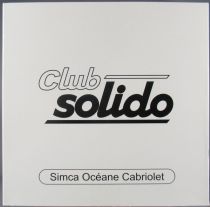 Club Solido Coffret Réf 110 Série 100 Simca Océane Cabriolet Vert 1/43 Neuve Boite