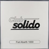Club Solido Coffret Réf 124 Série 100 Fiat Abarth 1000 Blanche 1/43 Neuve Boite