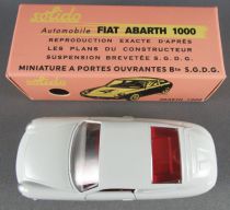 Club Solido Coffret Réf 124 Série 100 Fiat Abarth 1000 Blanche 1/43 Neuve Boite