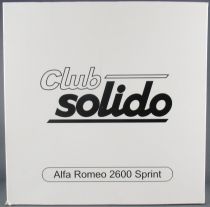 Club Solido Coffret Réf 125 Série 100 Alfa Romeo 2600 Rouge 1/43 Neuve Boite