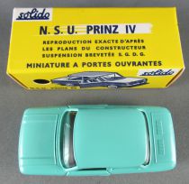 Club Solido Gift Set Ref 127 Series 100 N.S.U. Prinz IV Turquoise 1:43 Mint in Box