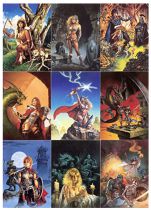 Clyde Caldwell (Fantasy Art) - FPG Trading Cards (1995) - Complet series of 90 trading cards