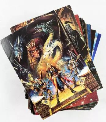 Clyde Caldwell (Fantasy Art) - FPG Trading Cards (1995) - S�rie compl�te de 90 trading cards