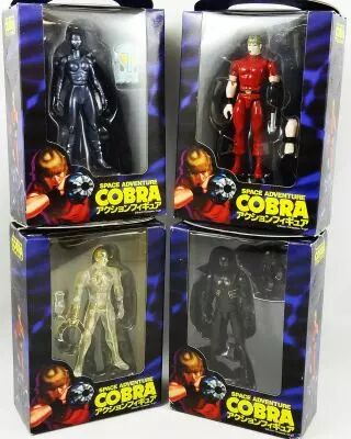 Cobra - Banpresto - Set de 4 figurines articul�es : Crystal Boy, Lady Armanoide, Black Sword Zero, Cobra