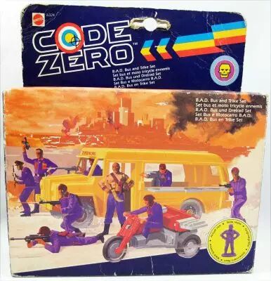 Code Zero - Mattel - B.A.D. Bus and Trike Set