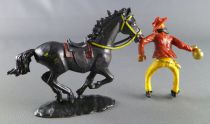 Cofalu - 54m - Western - Cow-Boy - Mounted masked with bank bag red shirt