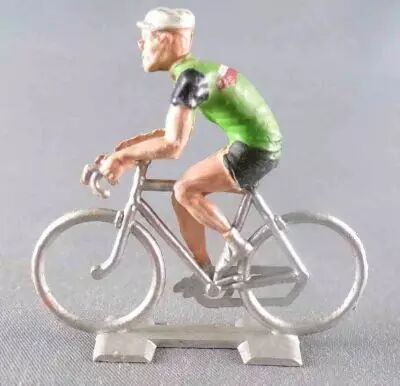 Lot De 16 Coureurs Cyclistes Anciens – Figurines Cofalu 60 Mm (Avant 1950, Vélo Peint)