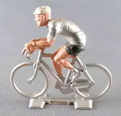 Lot 12 Figurines Cyclistes Plastique Vintage - Années 60-70 - Collection