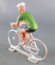 Cofalu (Années 70) - Cycliste plastique - Maillot Vert Olive 1